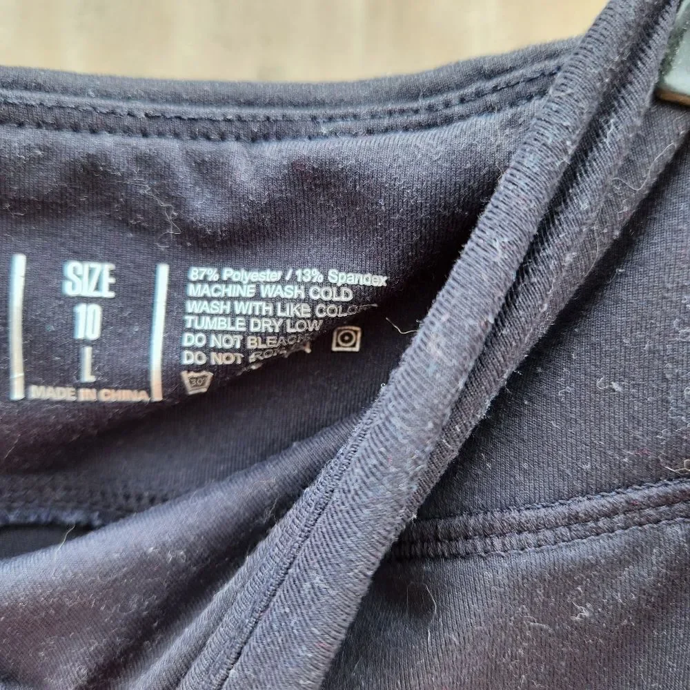 IAB mfg I am becoming black shortie shorts